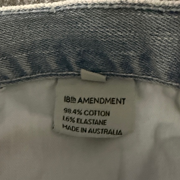 Women's 18th Amendment Hayworth Whitewash Light Blue Straight Leg Jeans - Picture 6 of 8